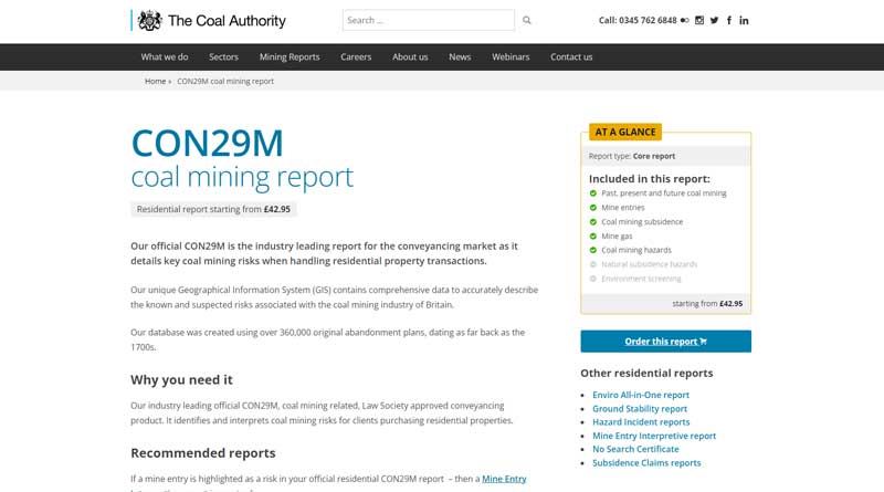 View our mining report options