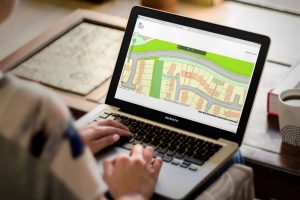 Drawing a property boundary to produce a Coal Authority mining report