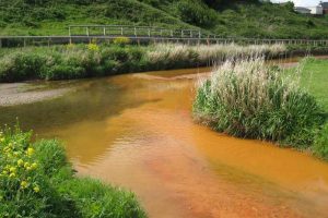 Mine water pollution of a watercourse at Saltburn