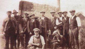 Group of miners from Clipstone colliery