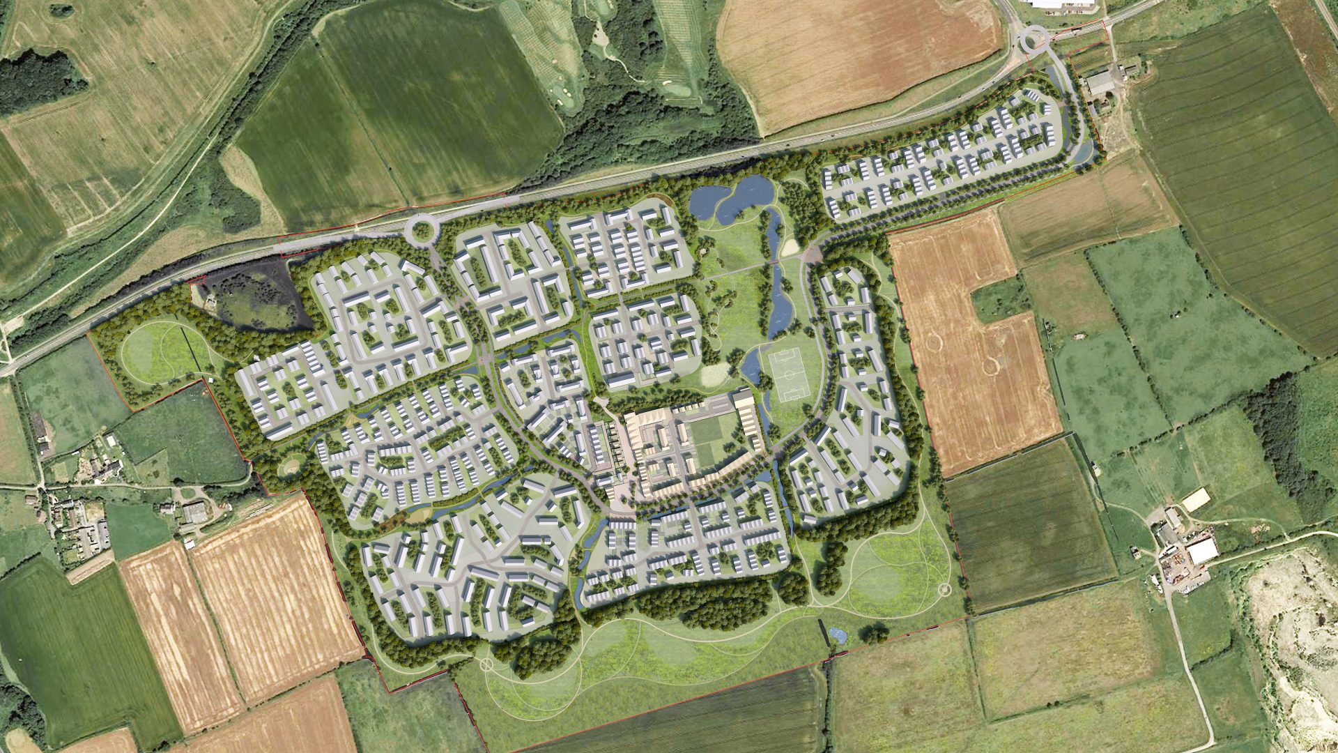 The proposed Seaham Garden Village development