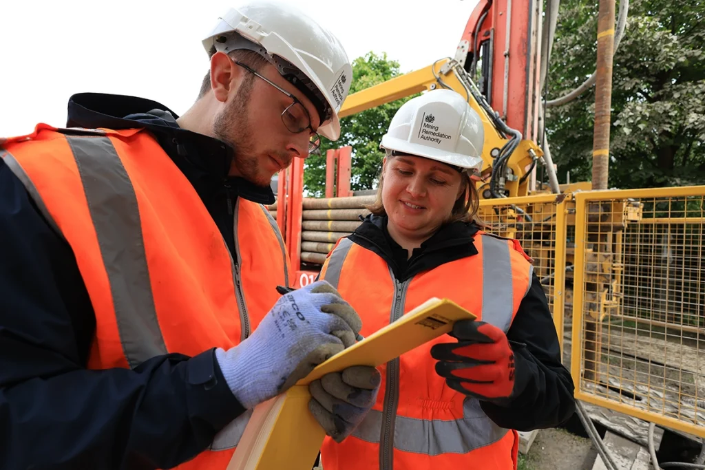 Scientists at Living Lab site